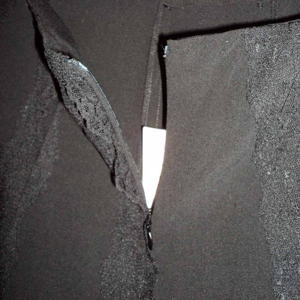NWT Sunny Leigh Women's Size 10 Black Skirt Ankle Length A Line Lace Unlined - Picture 5 of 8